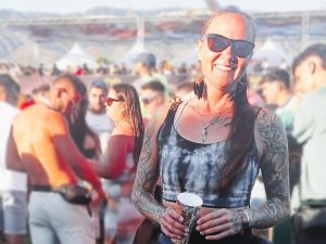 at festival having fun without alcohol
